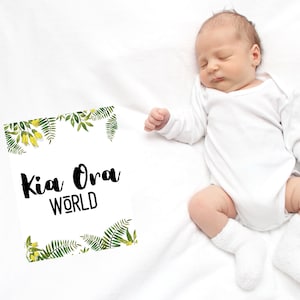 Lot de 20 cartes jalons première année de bébé - style néo-zélandais - Imprimable - NUMÉRIQUE - accessoire photo pour enfants - faire-part de bébé imprimable
