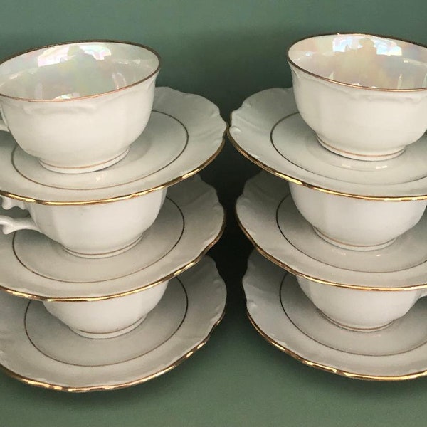 US Zone Germany Fine China Demitasse set of 6 by Tirschenreuth & Bavaria