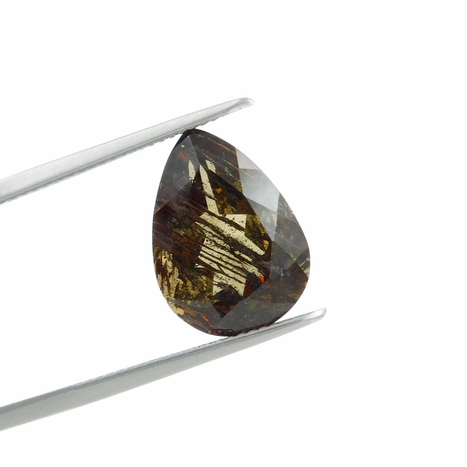 8.50 ct Pear Andalusite Gemstone Green Andalusite Loose Etsy