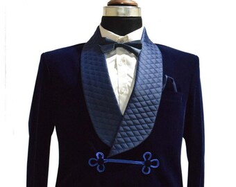 Satin Smoking Jacket Etsy