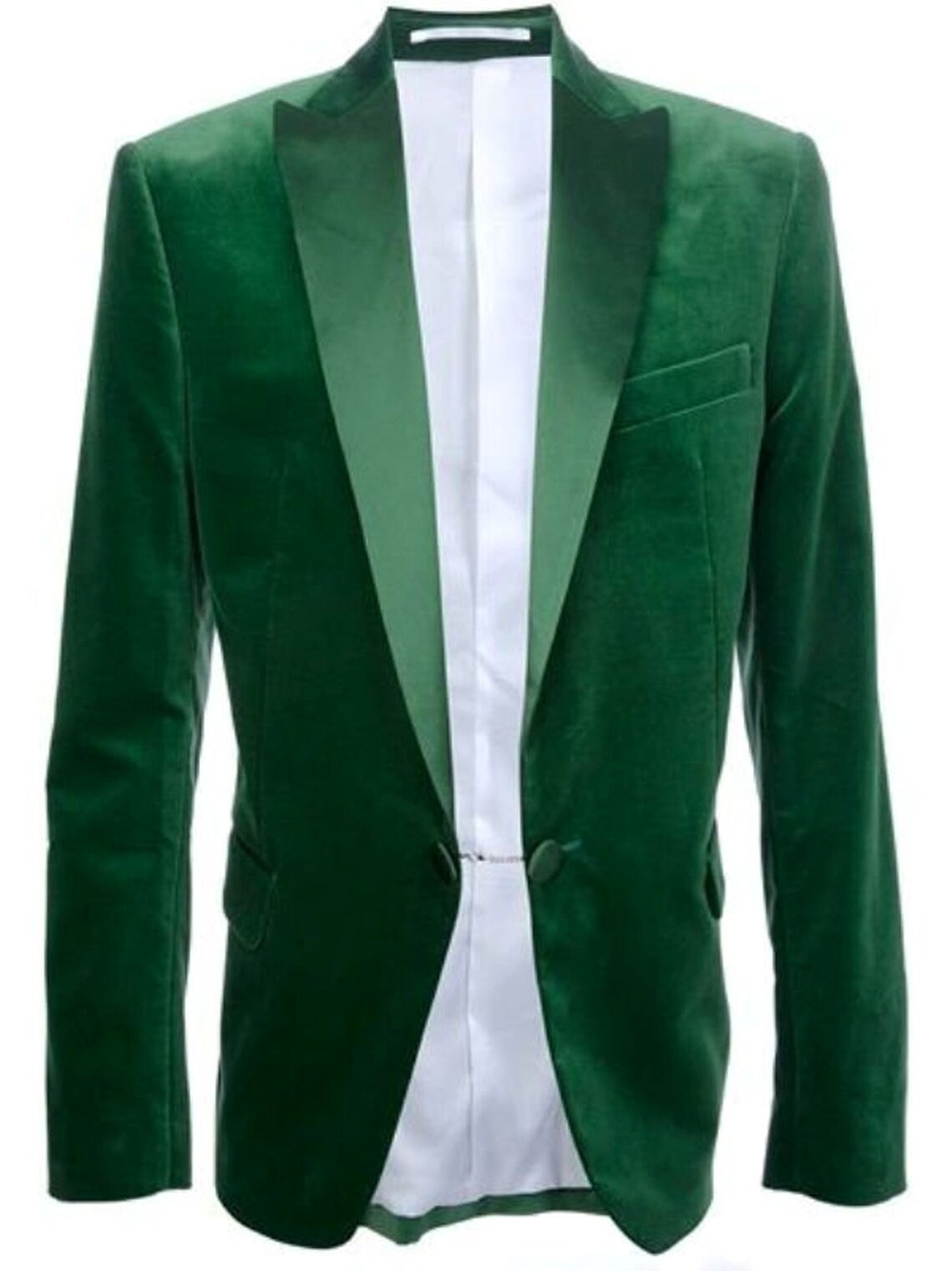 Mens Green Velvet Tuxedo Jacket Hosting Evening Party Wear | Etsy