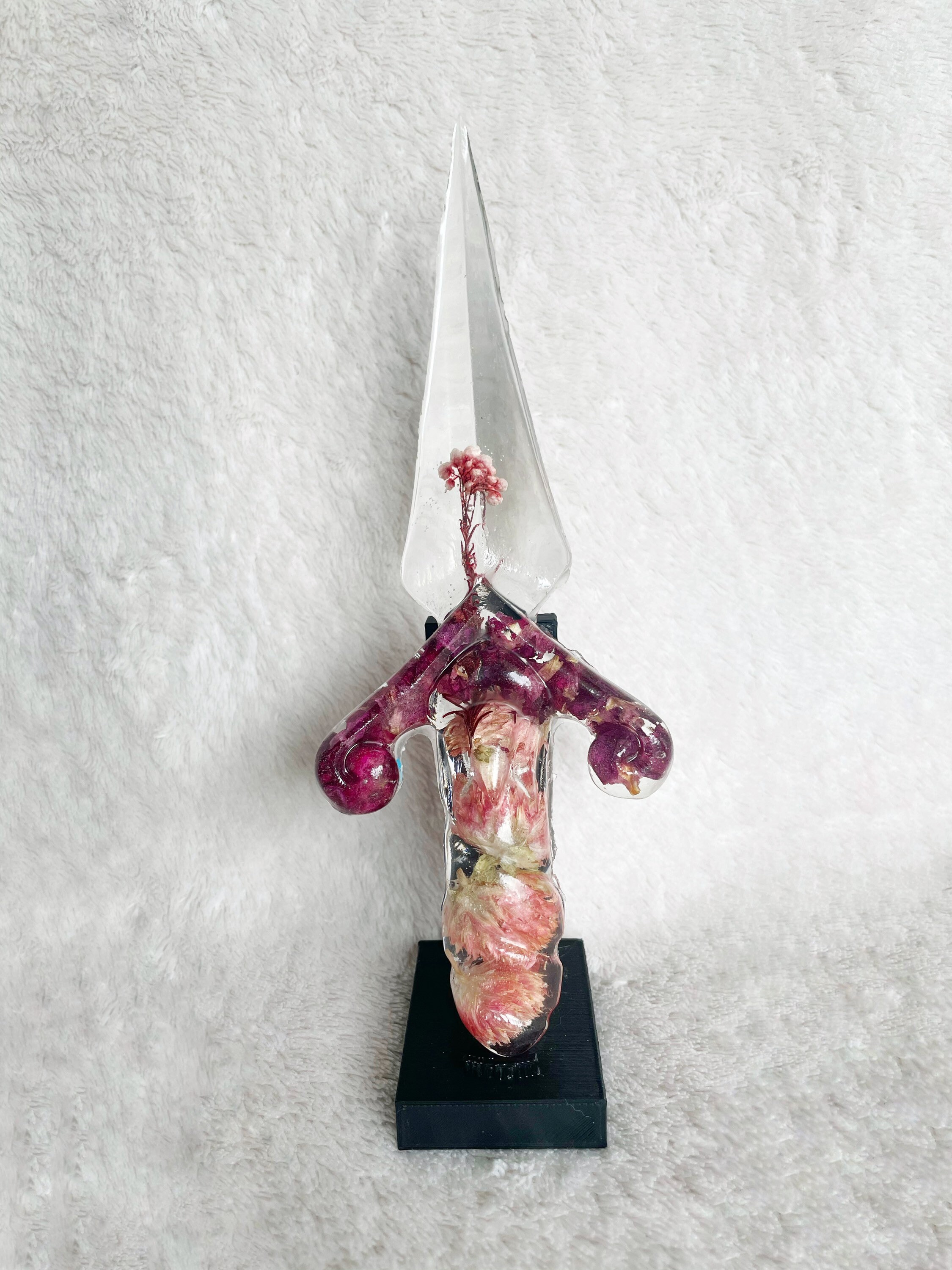 Dagger flowers knife floral decoration epoxy resin Etsy