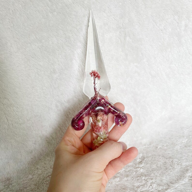 Dagger flowers knife floral decoration epoxy resin Etsy