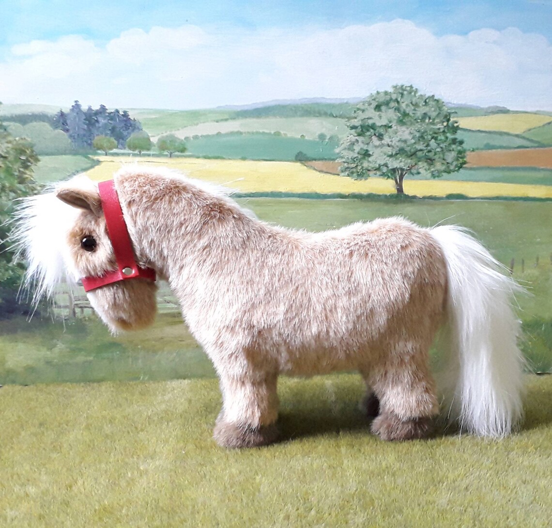 Palomino Shetland Pony Handmade Model Horse Vegan Leather - Etsy
