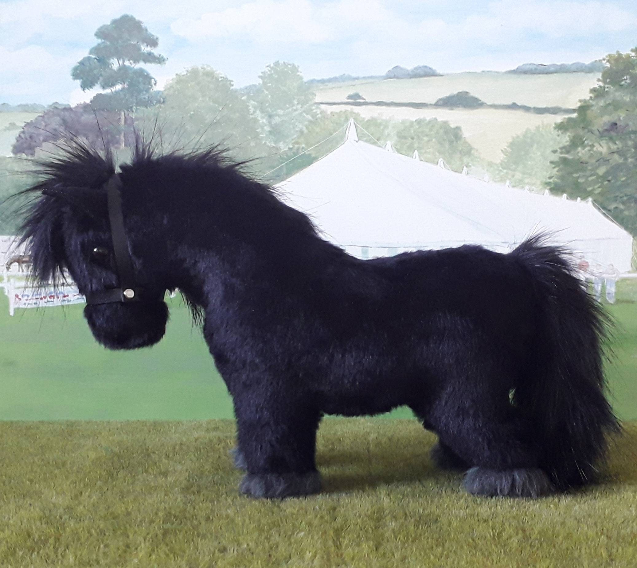 馬のポニー フィヨルドホース - ノルウェー産の手作り馬の模型 - ラグ