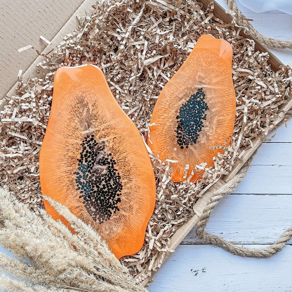 Resin Papaya Tray Fruit tray For Birthday Gift Home Etsy