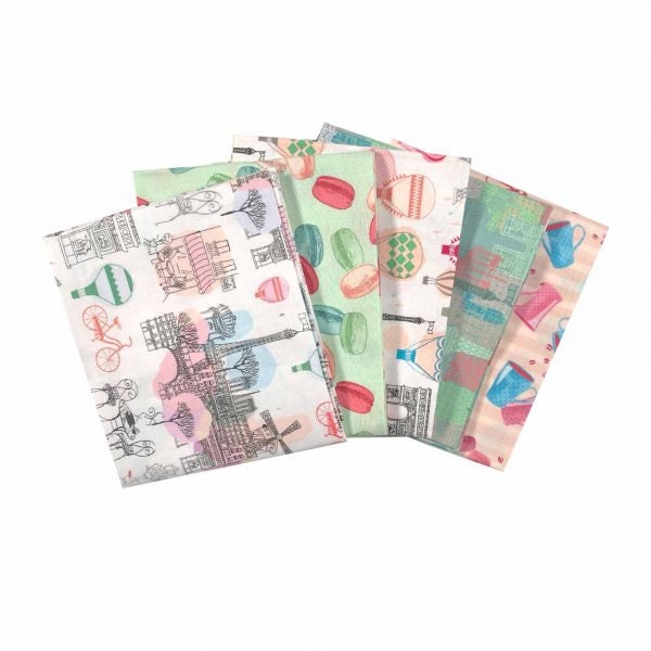 Sketches Of Paris Fat Quarter Bundle Of 5 from Craft Cotton Company