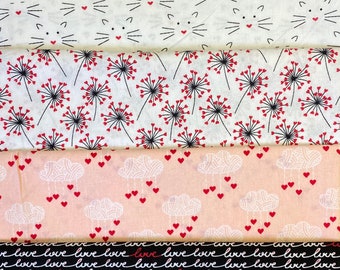 Hearts  Fabric  ~ Love Story