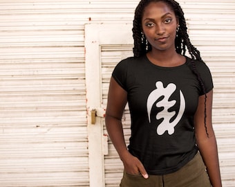 Gye Nyame Statement T-Shirt – Adinkra Symbol of Faith & Divine Power