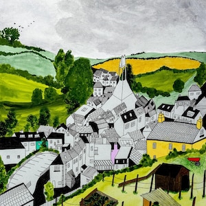 Buckfastleigh, From The Wishing Steps - A4 print