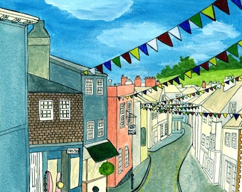 Ashburton East Street - A4 print