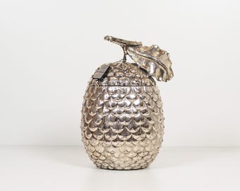 Silver Plated 'Acorn' ice bucket by Mauro Manetti for Fonderia d' Arte