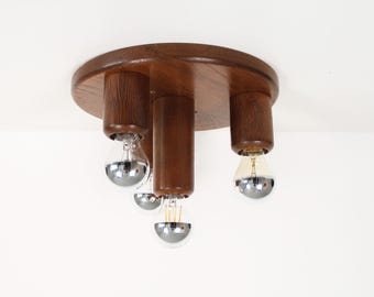 Vintage 1970's old stock 'Japandi' style ceiling light
