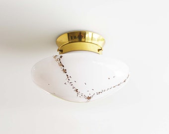 1 of 20 - Original Vintage murano glass flush mount lights by Kaiser Leuchten, Germany 1970's