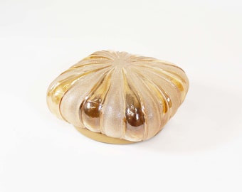 1 of 4 - Vintage amber glass wall lamp by Wila Leuchten, Germany 1970&#39;s