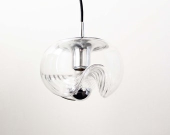 1 of 7 - Petite 'Futura' pendant light by Koch & Lowy for Peill Putzler