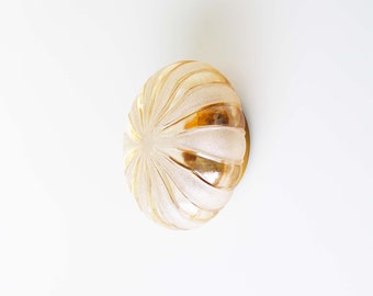 Vintage amber glass wall lamp by Wila Leuchten, Germany 1970&#39;s