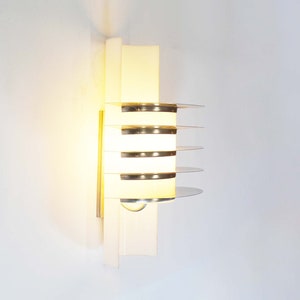 1 of 3 Rare XL space age wall lamp by Goffredo Reggiani, Italy 1960's image 1