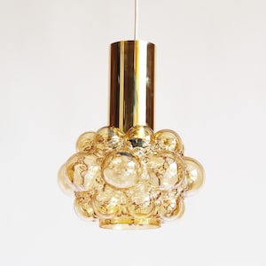 Stunning murano glass bubble pendant light by Helena Tynell for Glashutte Limburg - Germany 1960&#39;s