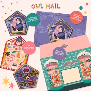 Carte personnalisée chouette grenouille en chocolat