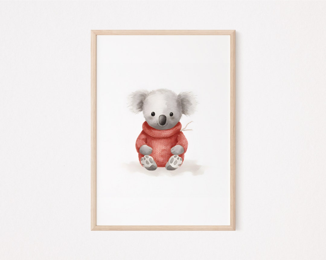Koala Bear Nursery Print Australian Animal Nursery Decor Bedroom Decor