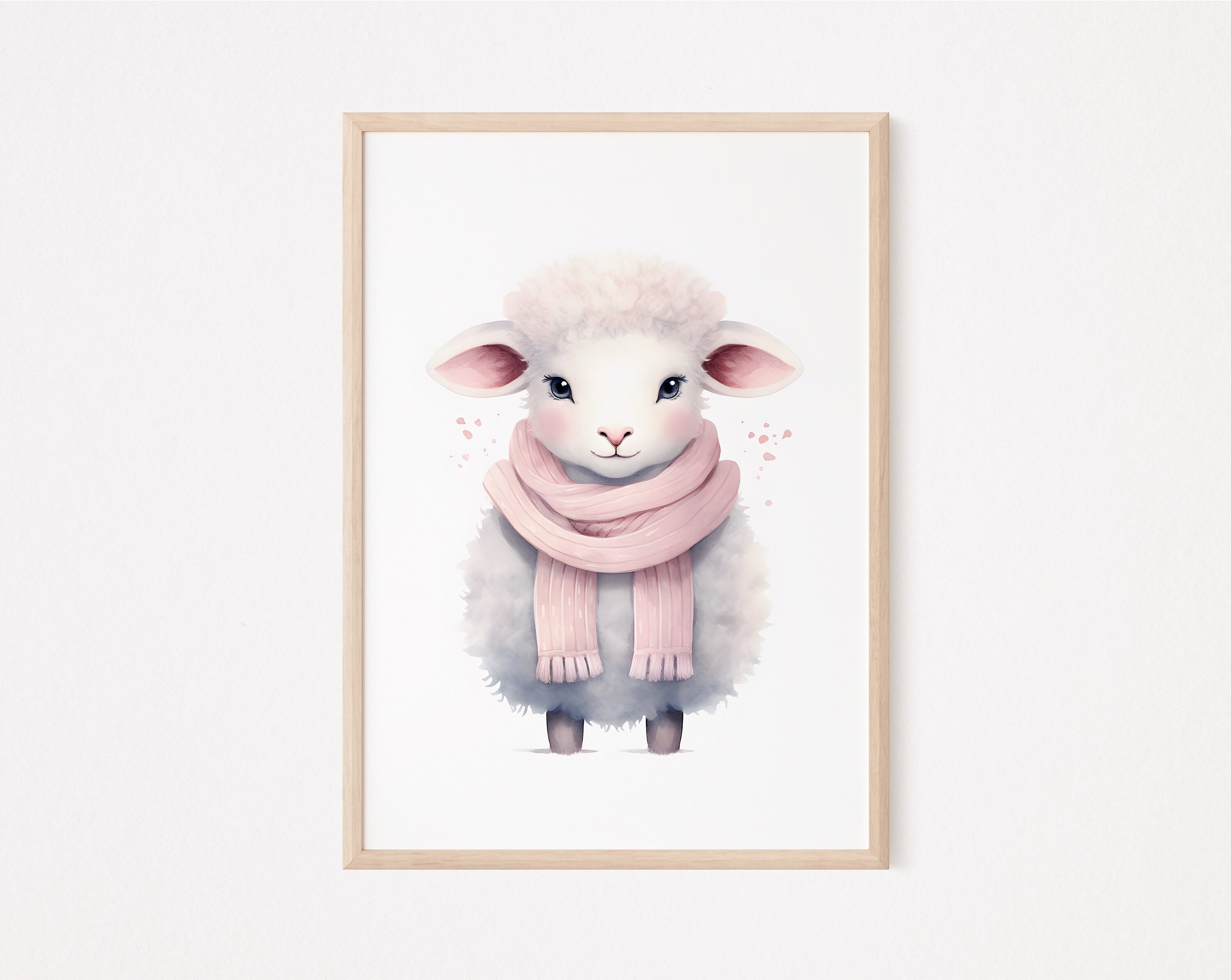 Sheep Nursery Print Farm Animal Nursery Decor Bedroom Decor Baby Boy