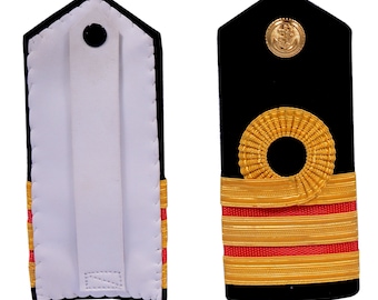 Comandante médico cirujano de la Royal Navy Rank Shoulder Board Epaulette Naval británica