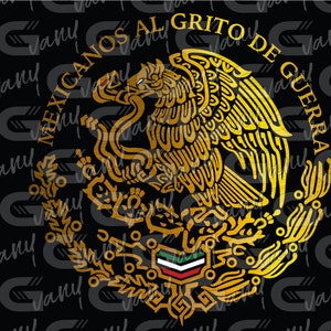 Escudo Mexicano SVG,Ai,EPS,file .Mexican Coat of Arms File.