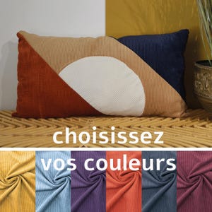 Personalisiertes Patchwork-Kissen – Wählen Sie Ihre Farben! Ein einzigartiges Kissen zum Selbstgestalten.