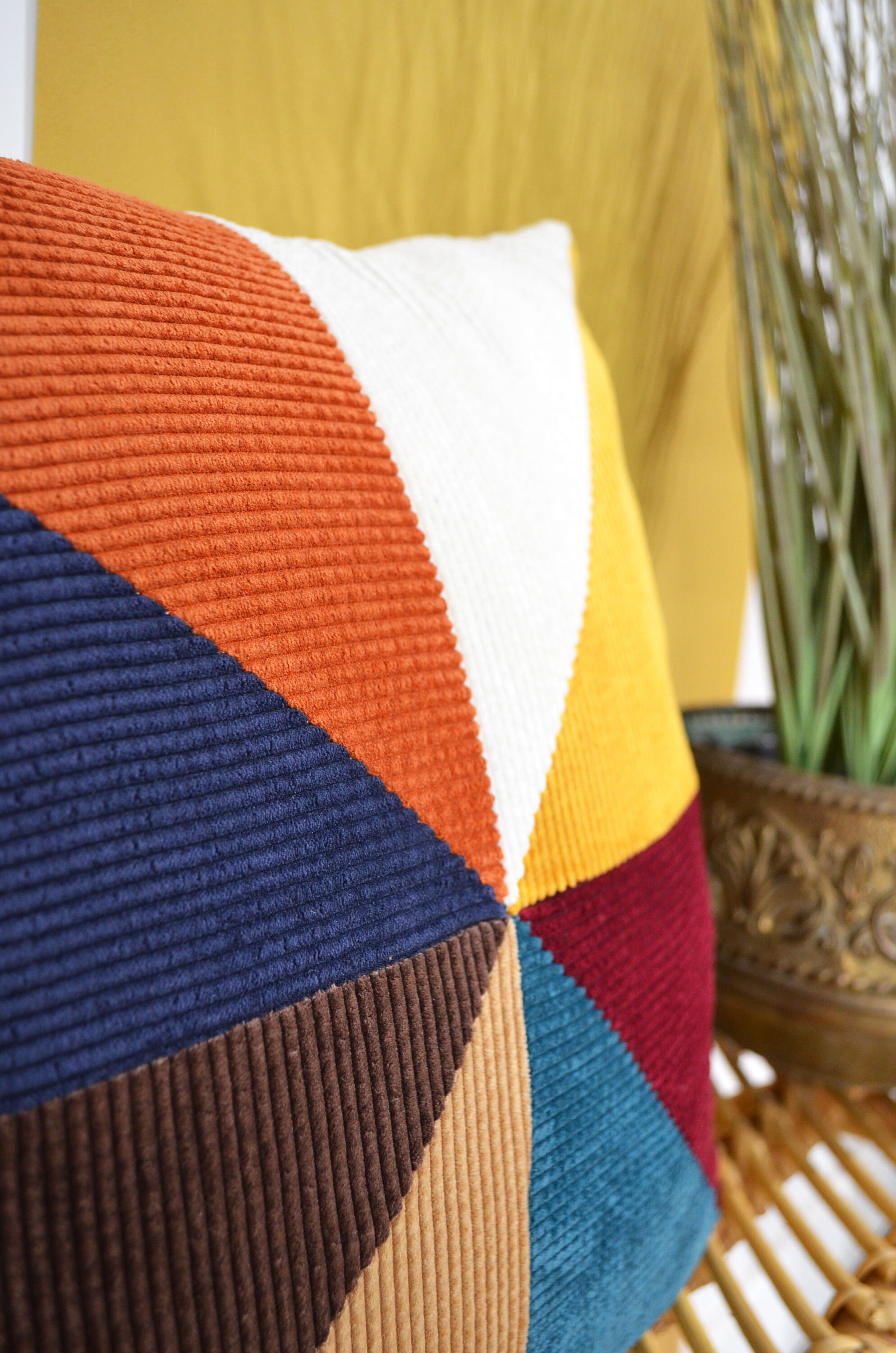 Cushion Cover 40x40 - HANDMADE in FRANCE - Corduroy - Etsy