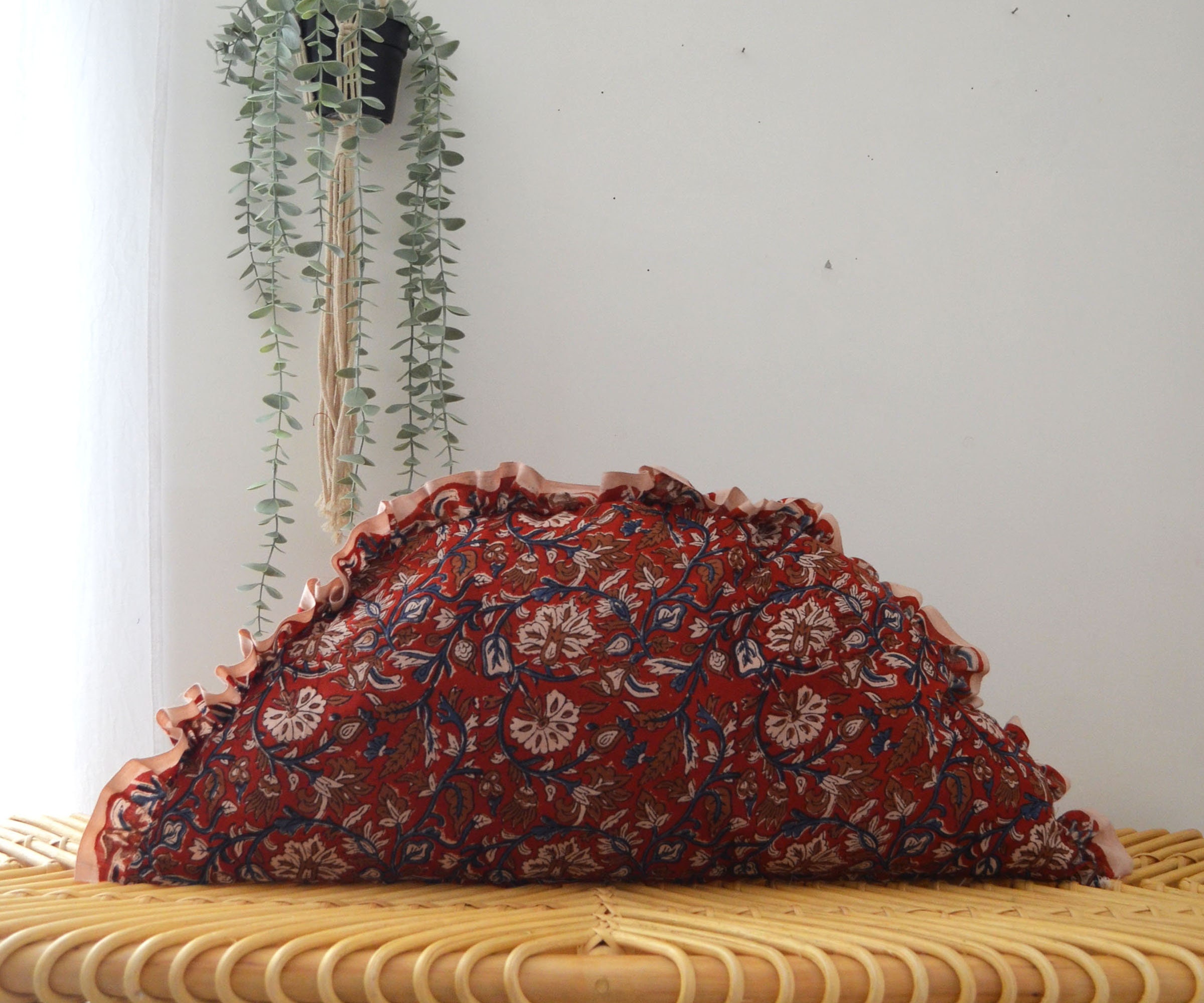 Half Moon Cushion 70x32 - HANDMADE in FRANCE - Cotton - Etsy