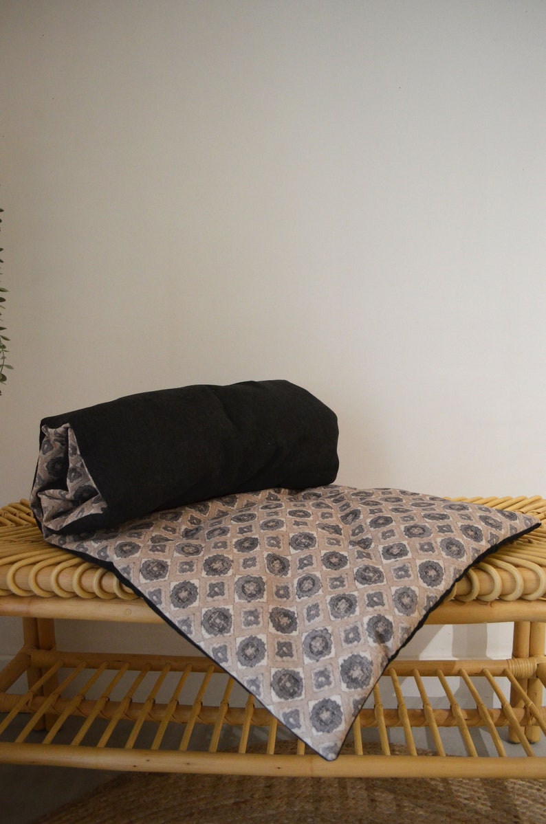 Futon nomade sur mesure FAIT MAIN en FRANCE tissu d'ameublement image 7