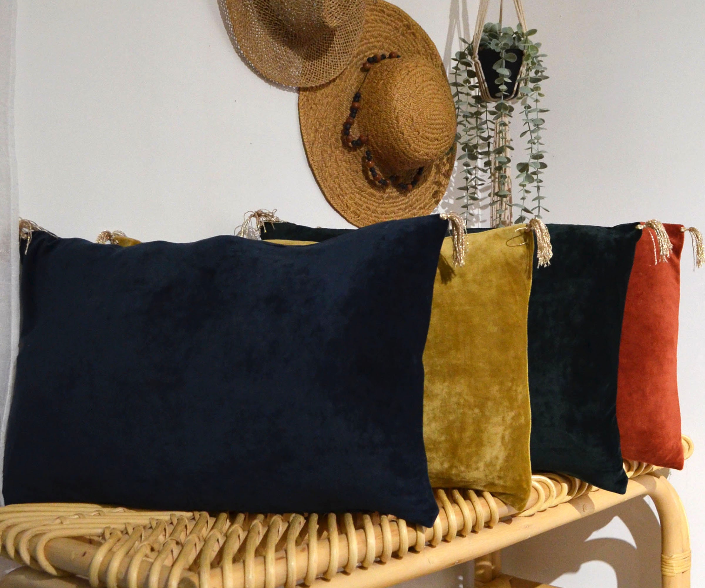 Cushion 35x55cm - HANDMADE in FRANCE - Velvet - Etsy