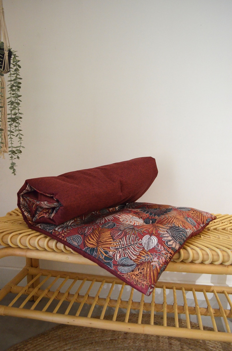 Futon nomade sur mesure FAIT MAIN en FRANCE tissu d'ameublement image 6