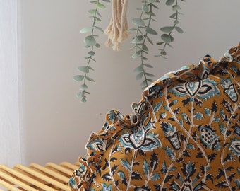 Half Moon Cushion 70x32 - HANDMADE in FRANCE - Cotton - Etsy