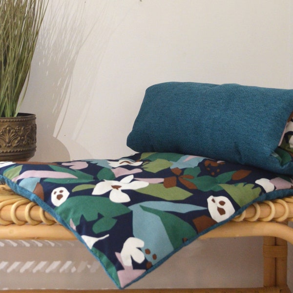 Futon nomade sur mesure - FAIT MAIN en FRANCE - tissu d'ameublement