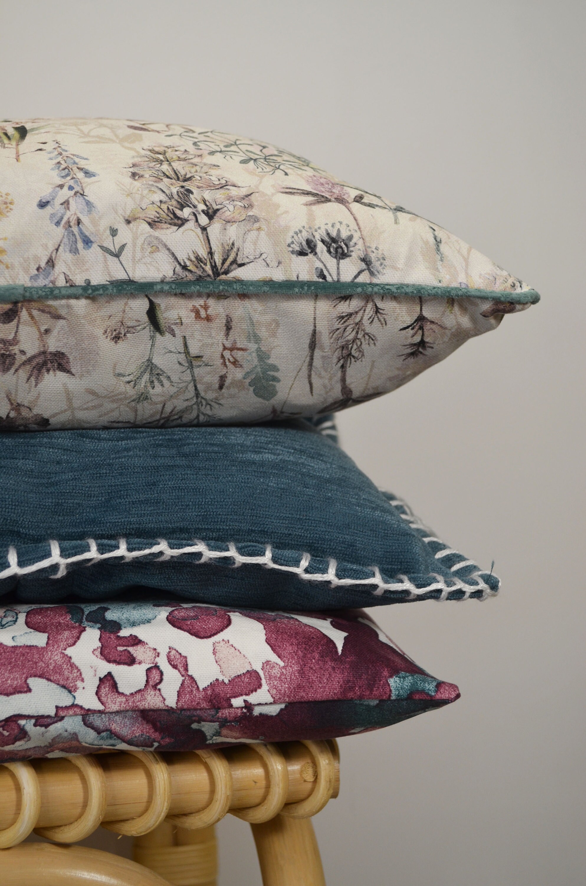 Cushion Cover 50x50cm - HANDMADE in FRANCE - Cotton and Imitation