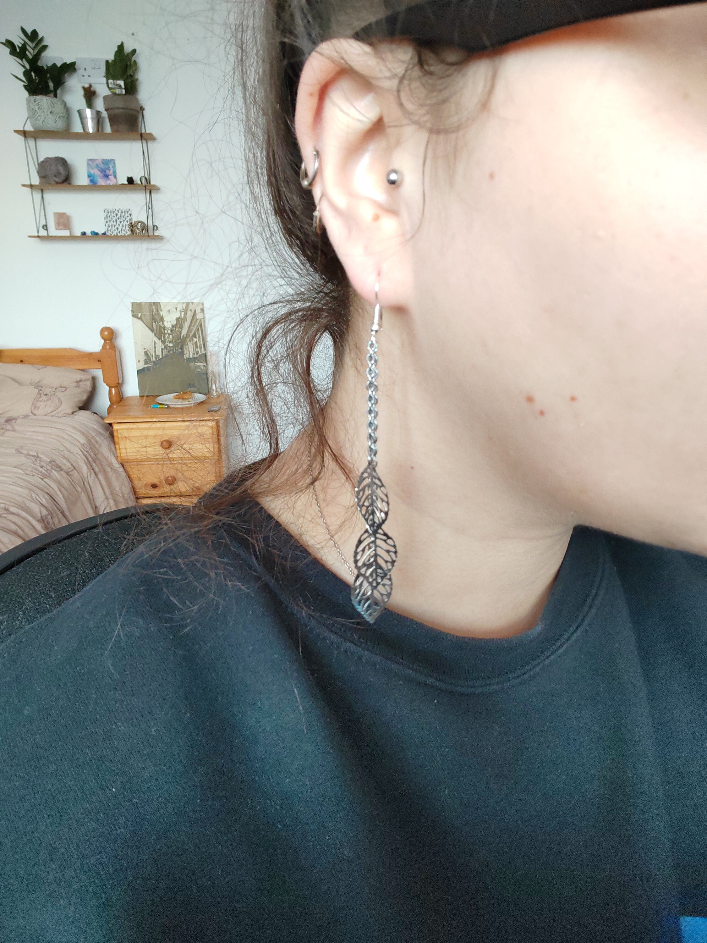 Orecchini pendenti in argento a goccia con agata verde, orecchini da donna in filigrana fatti a mano, gioielli da sposa boho, regalo in argento sterling 925 per lei - Italia