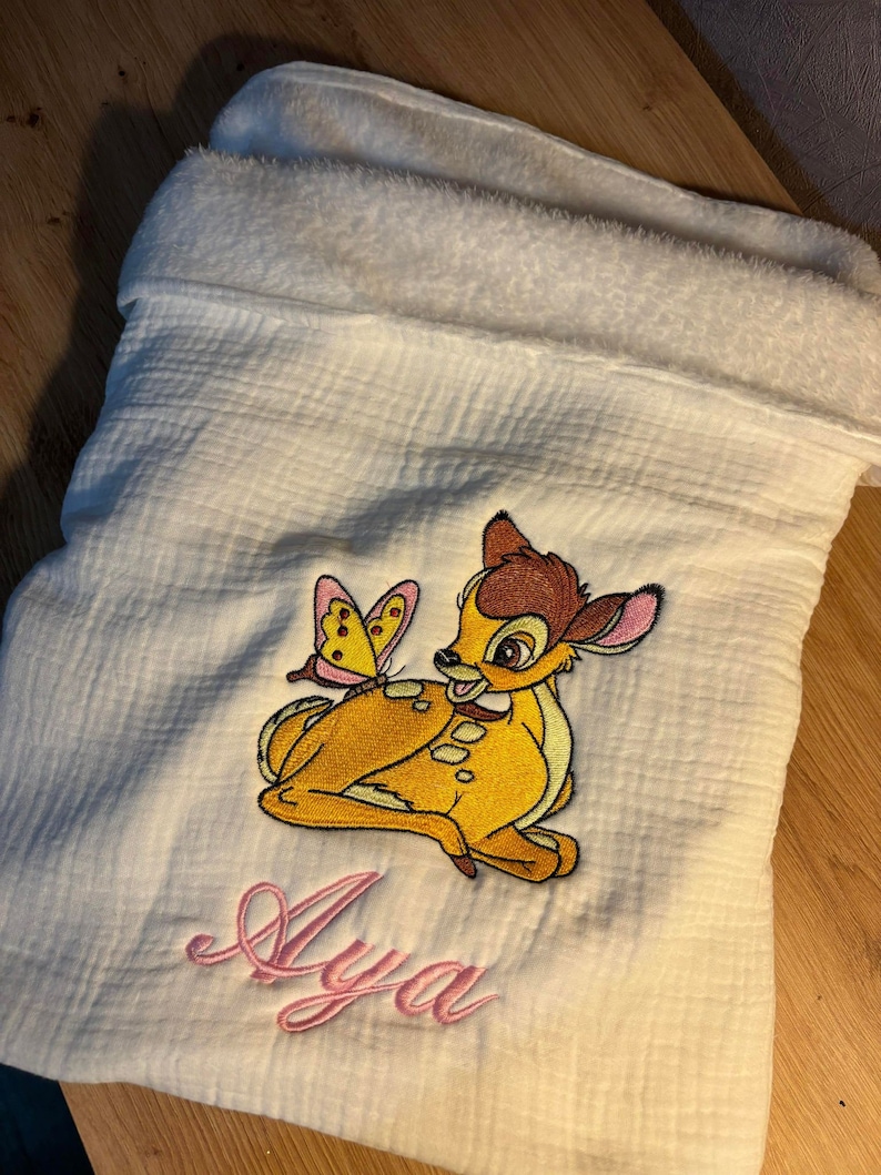 minky plaid personalizes embroidered bambi customizable gifts birth pink white blue red water green image 5
