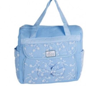 Sac a Langer personnalisé prénom brodé rose bleu blanc cadeaux naissance bébé image 3