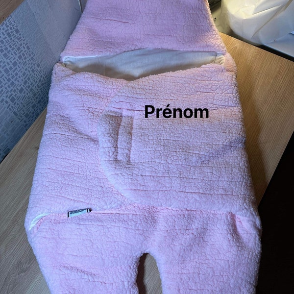 gigoteuse personnalisé avec pieds séparé sac de couchage bébé nid d'ange rose bleu idée pour l'hiver