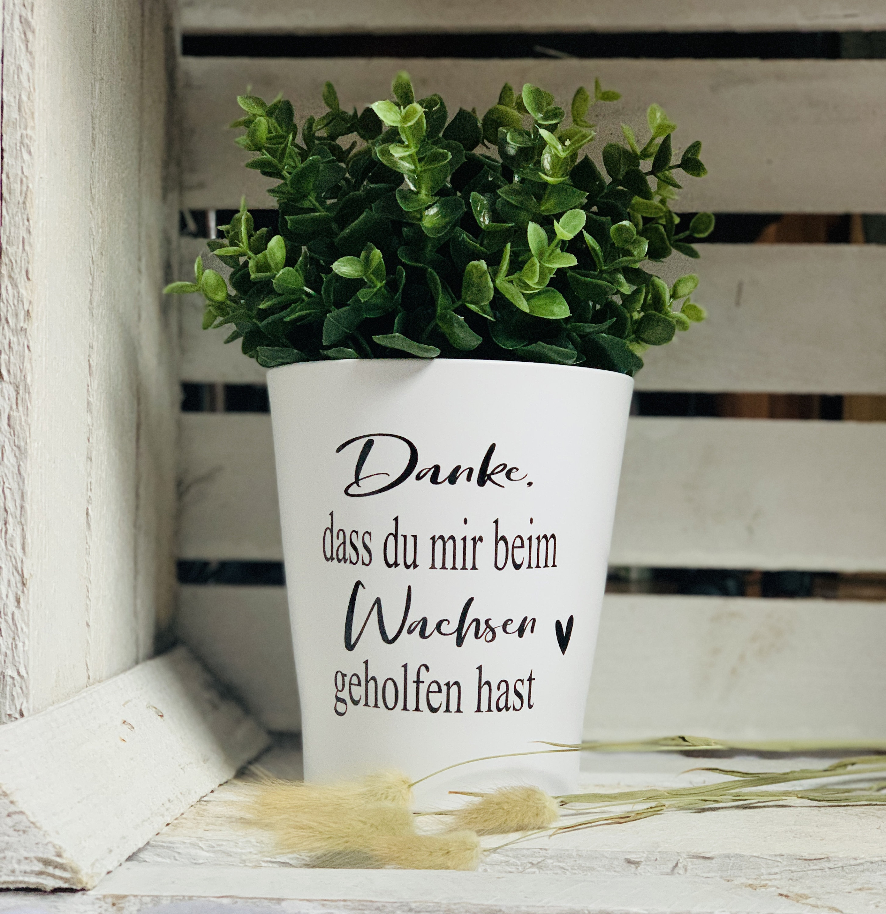 SpecialMe® Taza Con Texto En Alemán "Danke Dass Du Uns Beim Wachsen