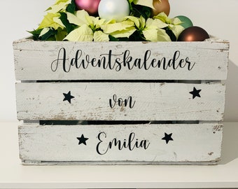 Stickers for your advent calendar in various colors and fonts - design your own advent calendar