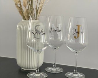 Stickers for champagne glasses or wine glasses for weddings, bachelor parties, birthdays, family celebrations etc. personalized