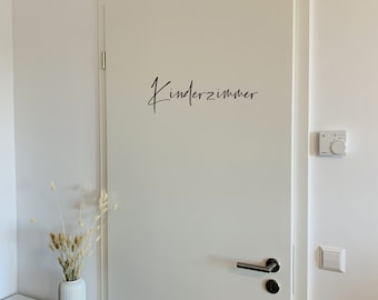 Stickers for the door / door sign for children's room, guest toilet, workshop, etc. in different colors and fonts