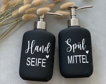 Stickers for soap dispensers or detergent in different colors and variants DIY