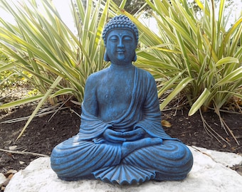 Healing and Calming Meditation Buddha Concrete Statue - Home or Garden Decor, Buddhism, Cement Buddha, Concrete Buddha, Zen Garden
