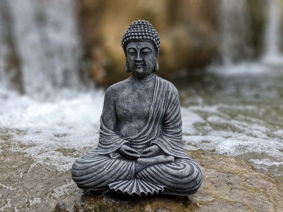 Meditation Buddha Concrete Statue Copper Style Home or Garden Decor,  Buddhism, Garden Buddha, Cement Buddha, Concrete Buddha, Zen Garden -   Canada