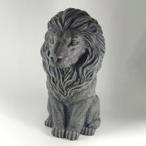 Lion Guardian Concrete Statue - Protector of the Pride, Home or Garden Statue - Cement Statue, Lawn Garden Decor, Concrete Animal, Yard Art