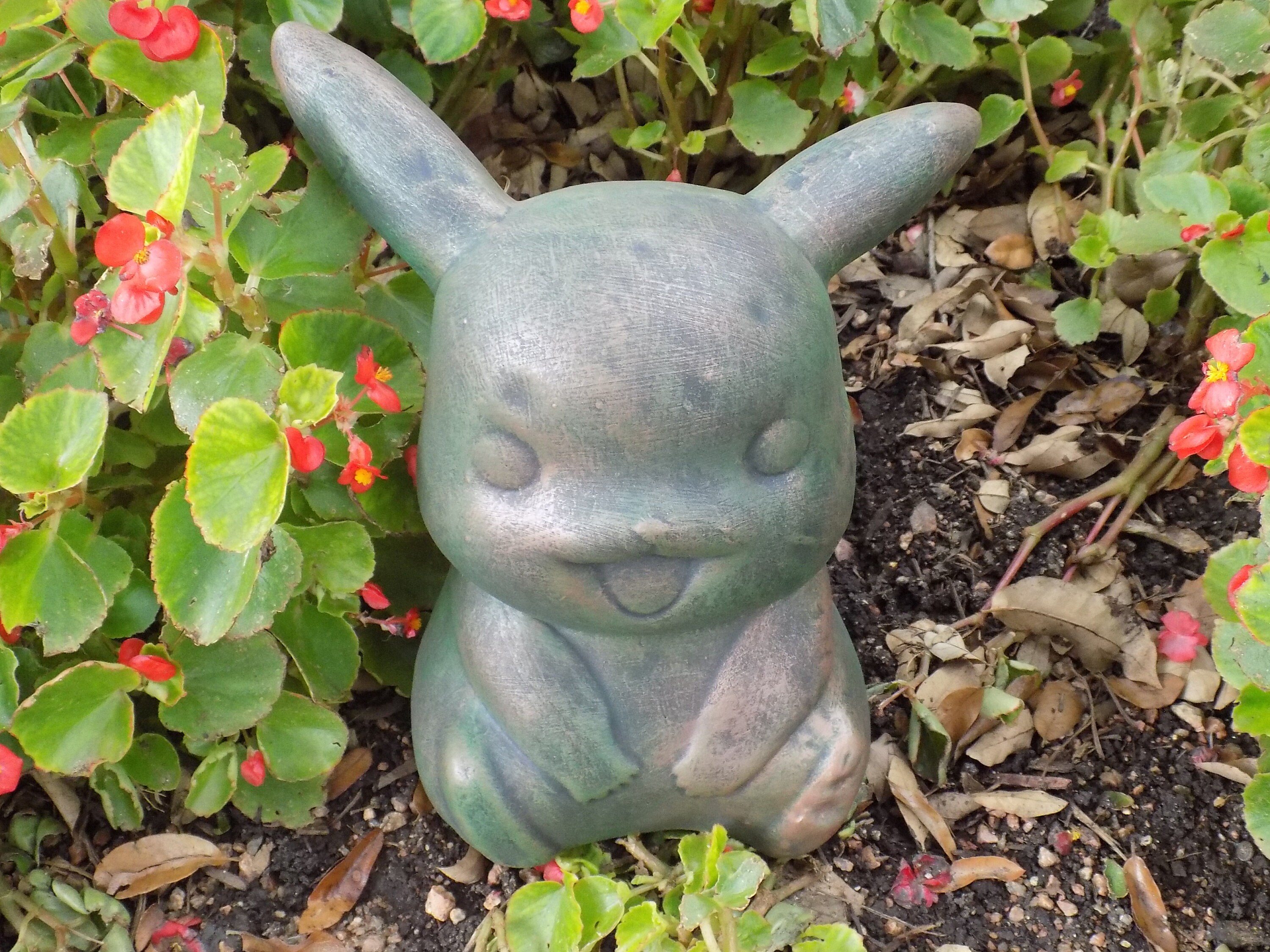 Pokémon Pikachu Concrete Statue Home or Garden Décor Etsy